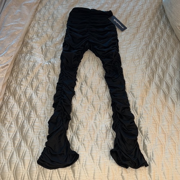 Ruched split hem pants - Picture 4 of 4